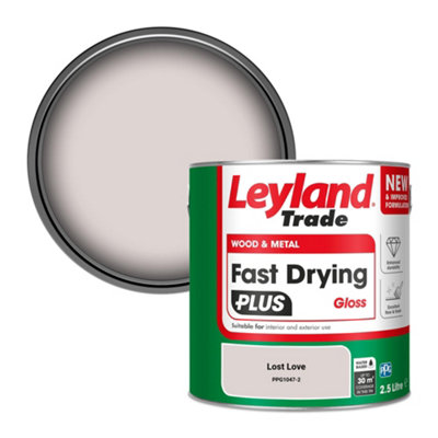 Leyland Trade Wood & Metal Fast Drying PLUS Gloss Paint Lost Love (PPG1047-2) 2.5L