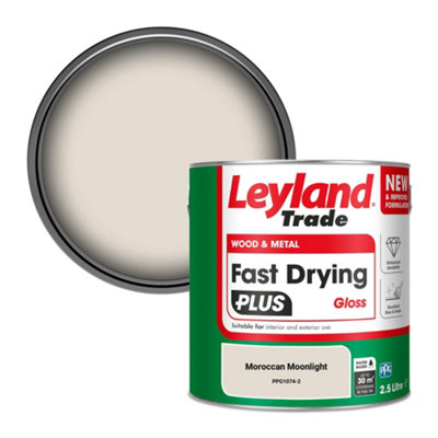Leyland Trade Wood & Metal Fast Drying PLUS Gloss Paint Moroccan Moonlight (PPG1074-2) 2.5L