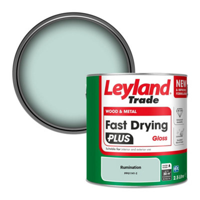 Leyland Trade Wood & Metal Fast Drying PLUS Gloss Paint Rumination (PPG1141-2) 2.5L