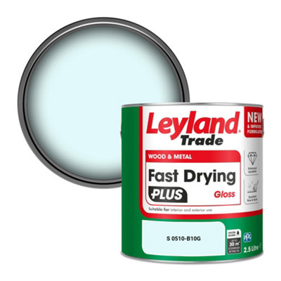 Leyland Trade Wood & Metal Fast Drying PLUS Gloss Paint (S 0510-B10G) 2.5L