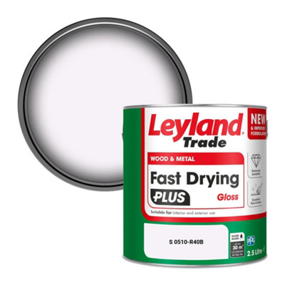 Leyland Trade Wood & Metal Fast Drying PLUS Gloss Paint (S 0510-R40B) 2.5L