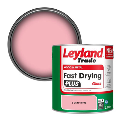 Leyland Trade Wood & Metal Fast Drying PLUS Gloss Paint (S 0540-R10B) 2.5L