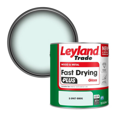 Leyland Trade Wood & Metal Fast Drying PLUS Gloss Paint (S 0907-B80G) 2.5L