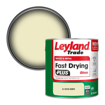 Leyland Trade Wood & Metal Fast Drying PLUS Gloss Paint (S 1010-G90Y) 2.5L