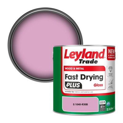Leyland Trade Wood & Metal Fast Drying PLUS Gloss Paint (S 1040-R30B) 2.5L