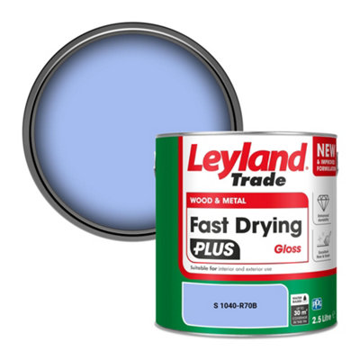 Leyland Trade Wood & Metal Fast Drying PLUS Gloss Paint (S 1040-R70B) 2.5L