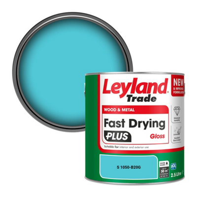 Leyland Trade Wood & Metal Fast Drying PLUS Gloss Paint (S 1050-B20G) 2.5L