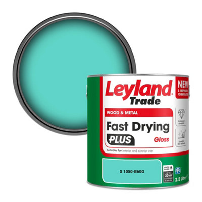 Leyland Trade Wood & Metal Fast Drying PLUS Gloss Paint (S 1050-B60G) 2.5L