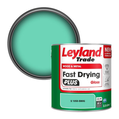 Leyland Trade Wood & Metal Fast Drying PLUS Gloss Paint (S 1050-B80G) 2.5L