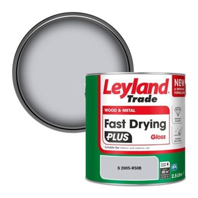 Leyland Trade Wood & Metal Fast Drying PLUS Gloss Paint (S 2005-R50B) 2.5L