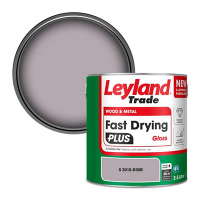 Leyland Trade Wood & Metal Fast Drying PLUS Gloss Paint (S 3010-R30B) 2.5L