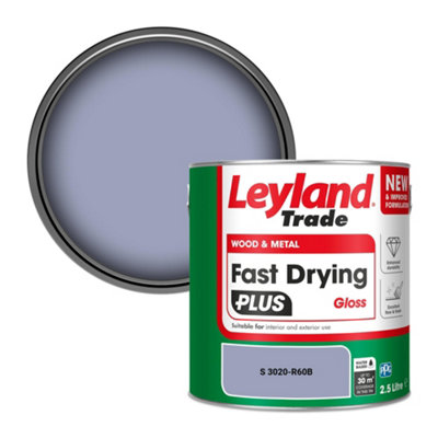 Leyland Trade Wood & Metal Fast Drying PLUS Gloss Paint (S 3020-R60B) 2.5L