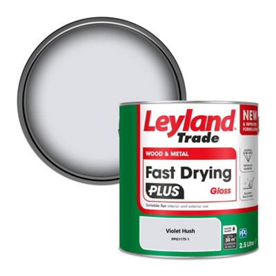 Leyland Trade Wood & Metal Fast Drying PLUS Gloss Paint Violet Hush (PPG1175-1) 2.5L