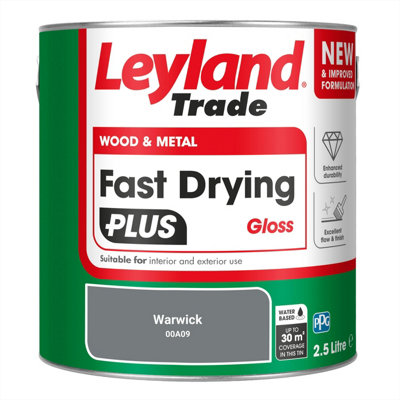 Leyland Trade Wood & Metal Fast Drying PLUS Gloss Paint Warwick (00A09 ...