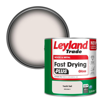 Leyland Trade Wood & Metal Fast Drying PLUS Gloss Paint Yacht Sail (PPG1064-1) 2.5L