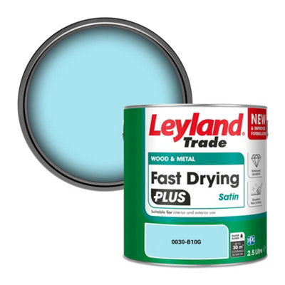 Leyland Trade Wood & Metal Fast Drying PLUS Satin Paint (0030-B10G) 2.5L
