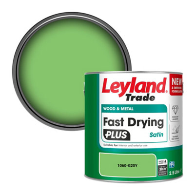 Leyland Trade Wood & Metal Fast Drying PLUS Satin Paint (1060-G20Y) 2.5L