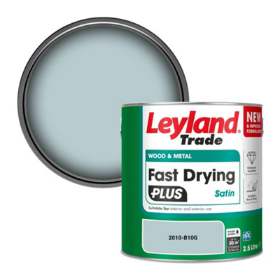 Leyland Trade Wood & Metal Fast Drying PLUS Satin Paint (2010-B10G) 2.5L