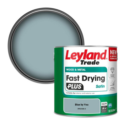 Leyland Trade Wood & Metal Fast Drying PLUS Satin Paint Blue by You (PPG1035-3) 2.5L
