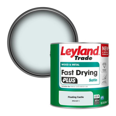 Leyland Trade Wood & Metal Fast Drying PLUS Satin Paint Floating Castle (PPG1237-1) 2.5L