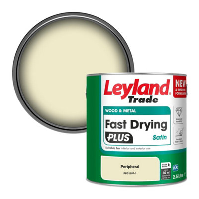 Leyland Trade Wood & Metal Fast Drying PLUS Satin Paint Peripheral (PPG1107-1) 2.5L