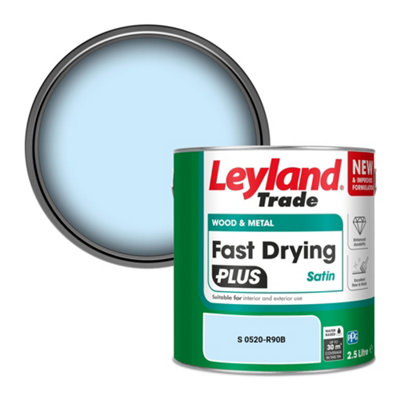 Leyland Trade Wood & Metal Fast Drying PLUS Satin Paint (S 0520-R90B) 2.5L