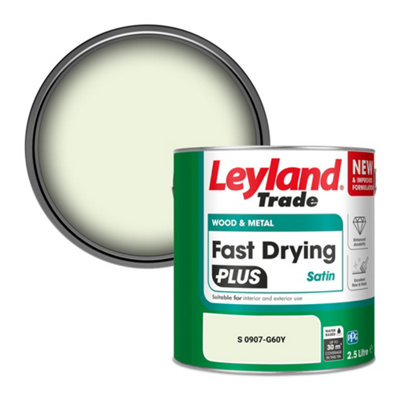 Leyland Trade Wood & Metal Fast Drying PLUS Satin Paint (S 0907-G60Y) 2.5L