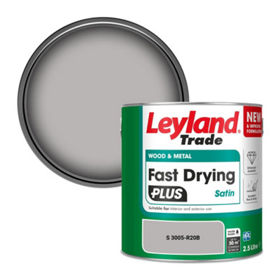 Leyland Trade Wood & Metal Fast Drying PLUS Satin Paint (S 3005-R20B) 2.5L