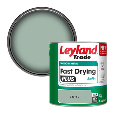 Leyland Trade Wood & Metal Fast Drying PLUS Satin Paint (S 3010-G) 2.5L