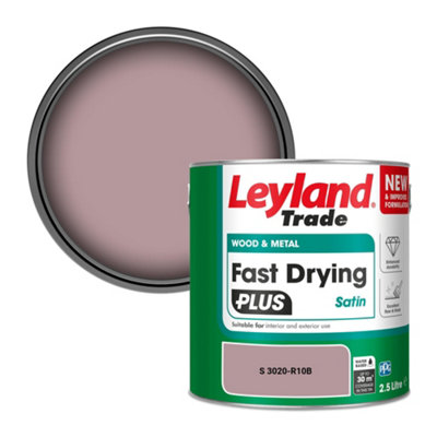 Leyland Trade Wood & Metal Fast Drying PLUS Satin Paint (S 3020-R10B) 2.5L
