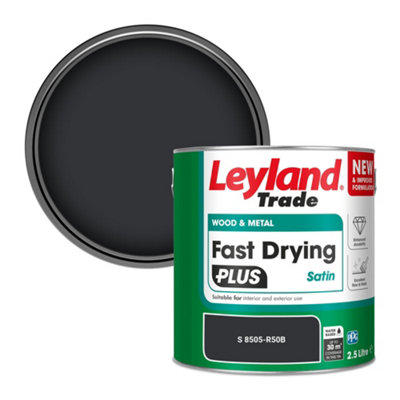 Leyland Trade Wood & Metal Fast Drying PLUS Satin Paint (S 8505-R50B) 2.5L