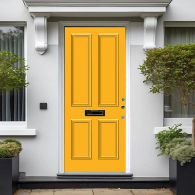 Leyland Trade Wood & Metal Fast Drying PLUS Satin Paint Signal Yellow ...