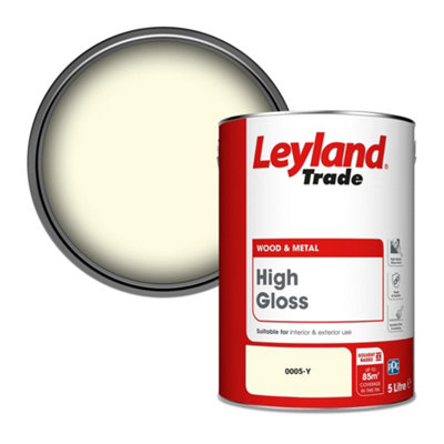 Leyland Trade Wood & Metal High Gloss Paint (0005-Y) 5L