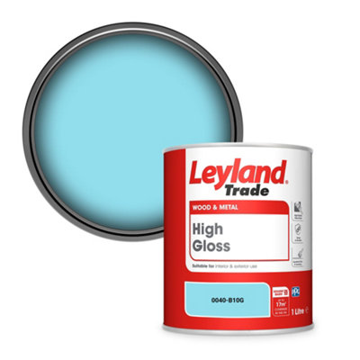 Leyland Trade Wood & Metal High Gloss Paint (0040-B10G) 1L