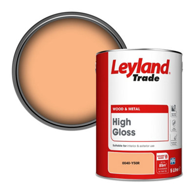 Leyland Trade Wood & Metal High Gloss Paint (0040-Y50R) 5L