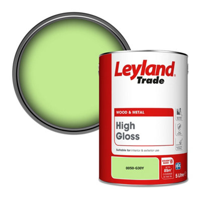 Leyland Trade Wood & Metal High Gloss Paint (0050-G30Y) 5L