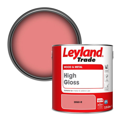 Leyland Trade Wood & Metal High Gloss Paint (0060-R) 2.5L