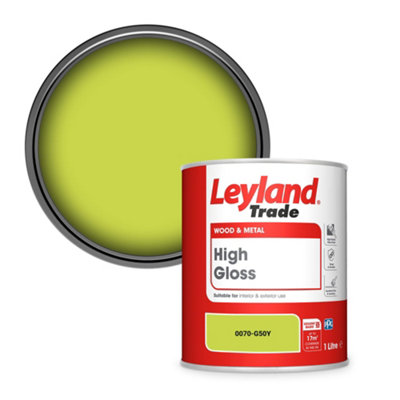 Leyland Trade Wood & Metal High Gloss Paint (0070-G50Y) 1L