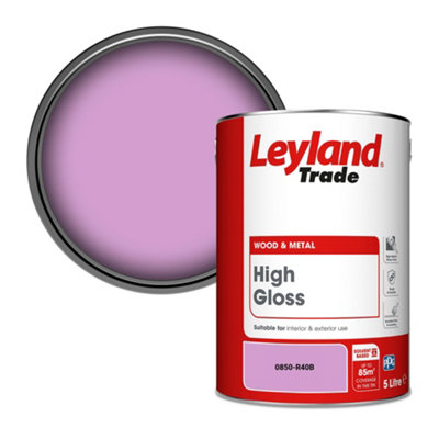 Leyland Trade Wood & Metal High Gloss Paint (0850-R40B) 5L