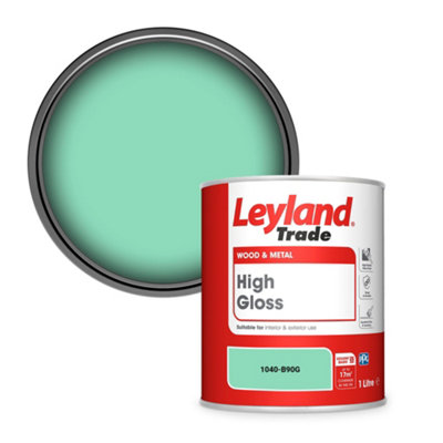 Leyland Trade Wood & Metal High Gloss Paint (1040-B90G) 1L