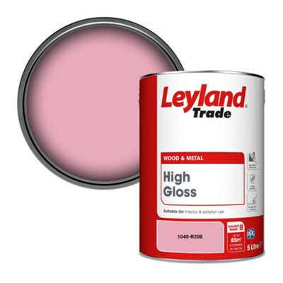 Leyland Trade Wood & Metal High Gloss Paint (1040-R20B) 5L