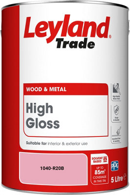 Leyland Trade Wood & Metal High Gloss Paint (1040-R20B) 5L