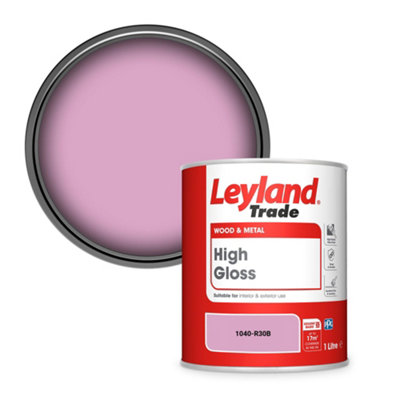 Leyland Trade Wood & Metal High Gloss Paint (1040-R30B) 1L