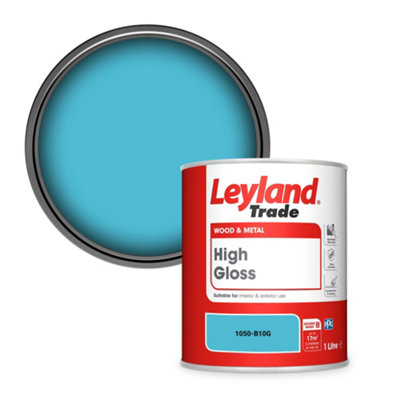 Leyland Trade Wood & Metal High Gloss Paint (1050-B10G) 1L