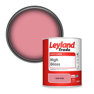 Leyland Trade Wood & Metal High Gloss Paint (1050-R10B) 1L