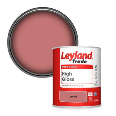 Leyland Trade Wood & Metal High Gloss Paint (2050-R) 1L