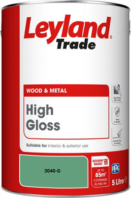 Leyland Trade Wood & Metal High Gloss Paint (3040-G) 5L