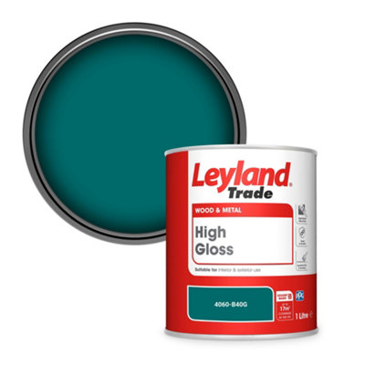 Leyland Trade Wood & Metal High Gloss Paint (4060-B40G) 1L