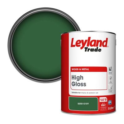 Leyland Trade Wood & Metal High Gloss Paint (5050-G10Y) 5L