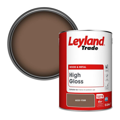 Leyland Trade Wood & Metal High Gloss Paint (6020-Y50R) 5L